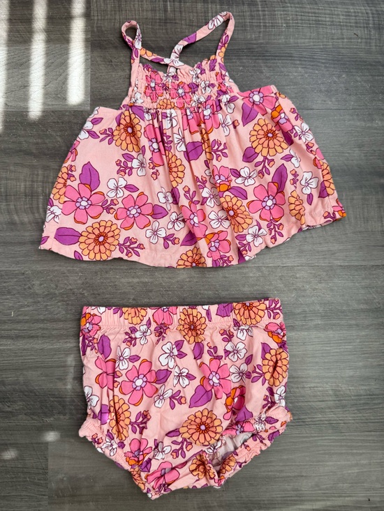 Cat & Jack Other - Cat & Jack Pink Floral Tank and Shorts Set